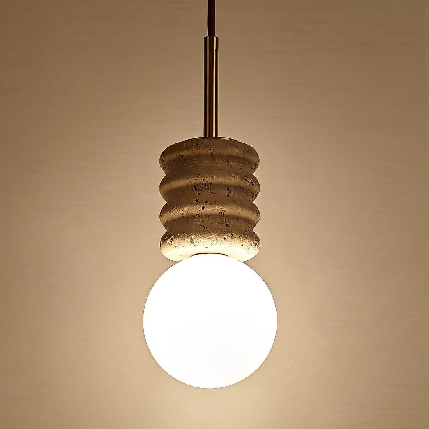 Maliva Natural Stone Pendant Light