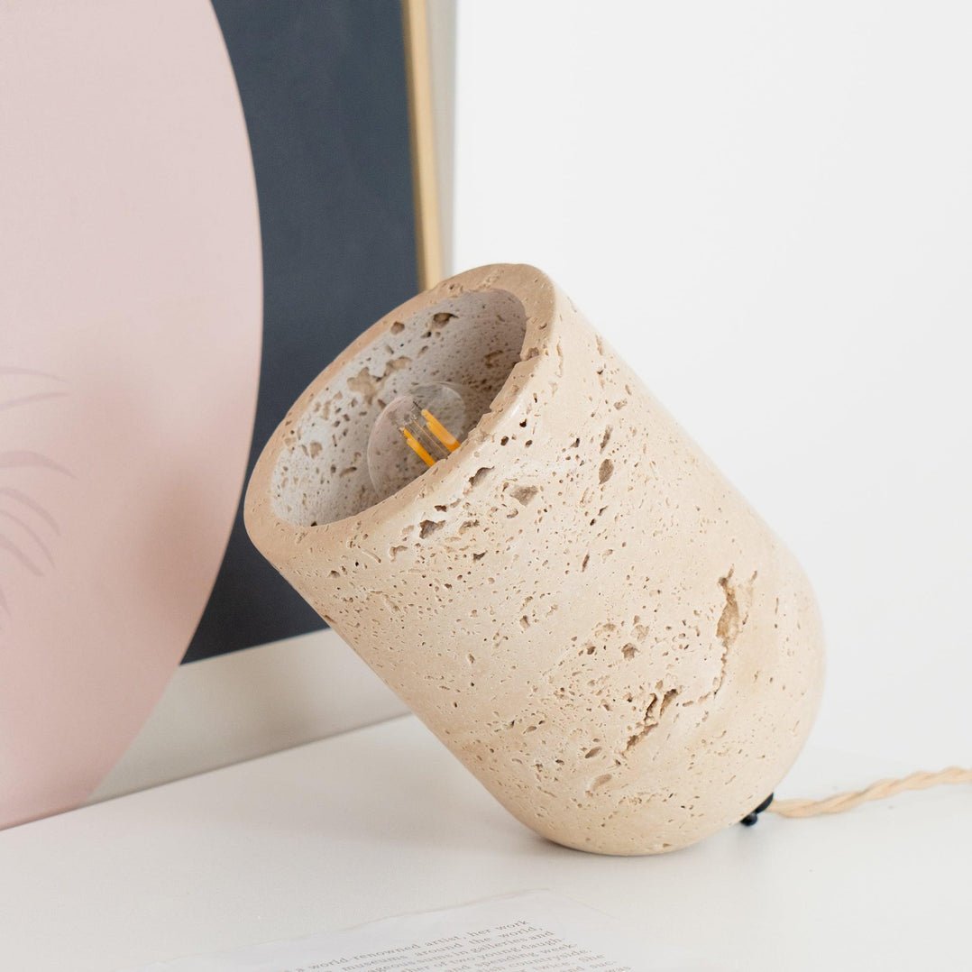 Synel Travertine Table Lamp