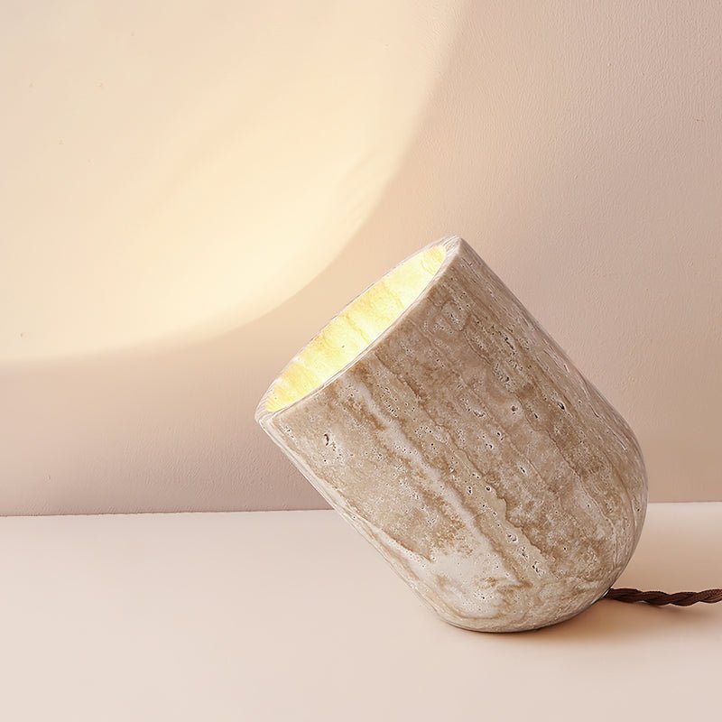 Synel Travertine Table Lamp