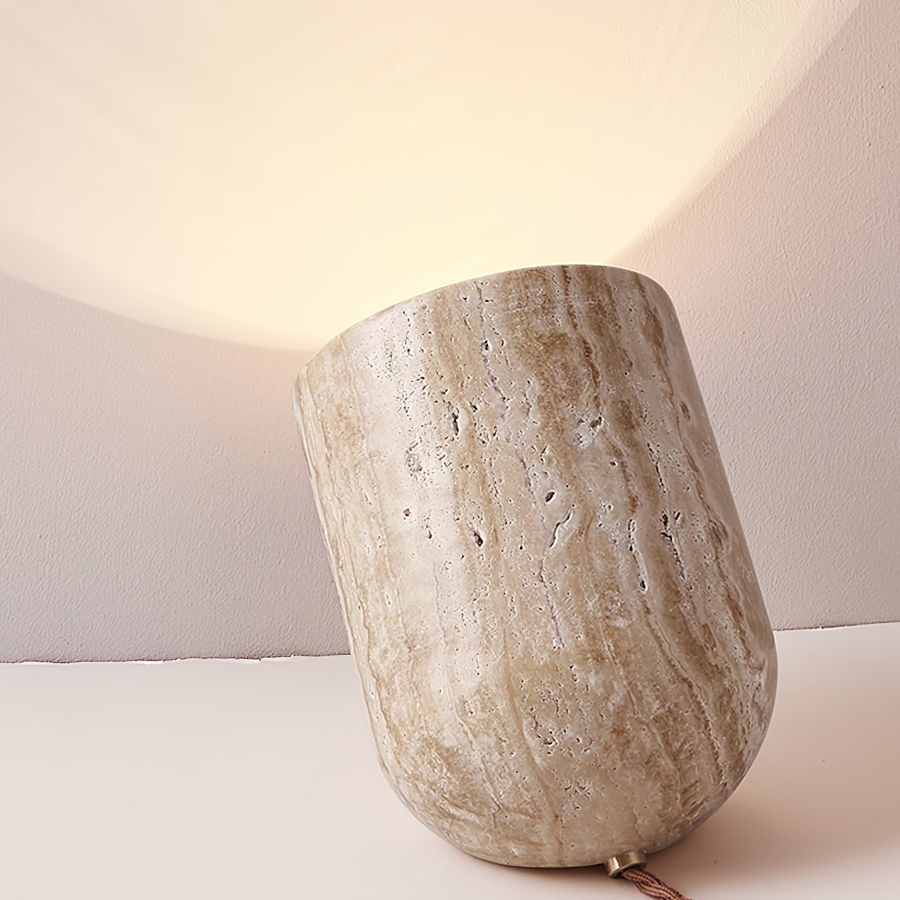 Synel Travertine Table Lamp