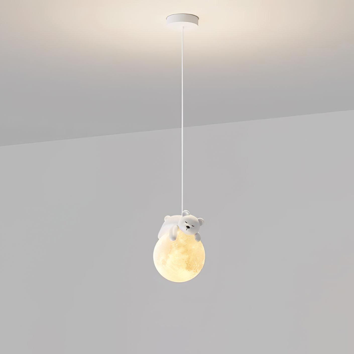 Reclining Panda Pendant Light