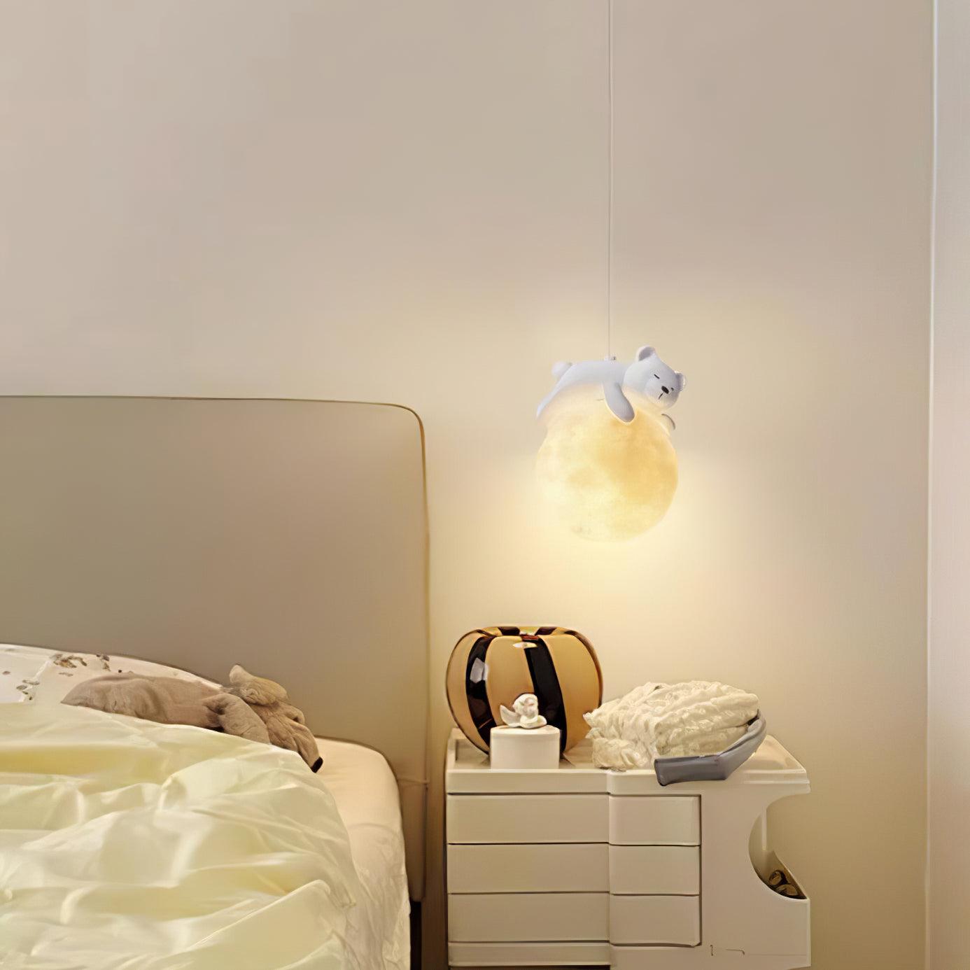 Reclining Panda Pendant Light