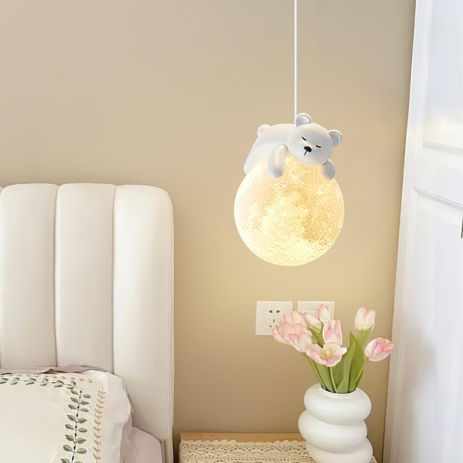 Reclining Panda Pendant Light