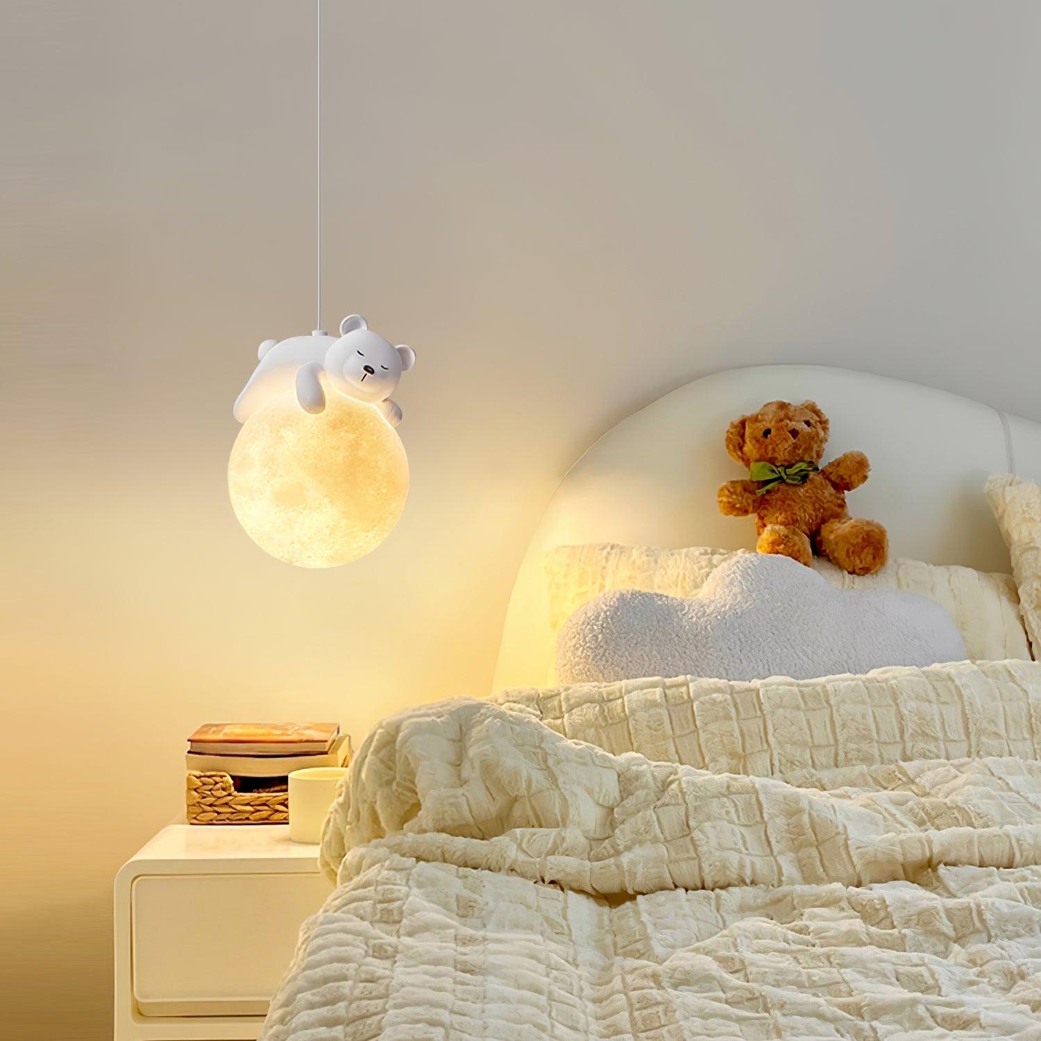 Reclining Panda Pendant Light