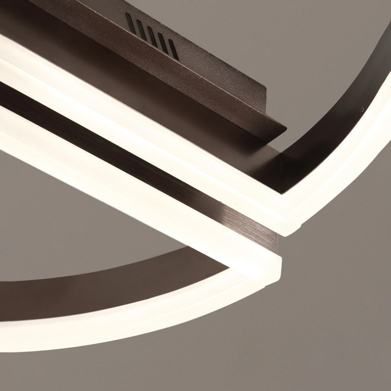 Zipler Double Half-Round Ceiling Light