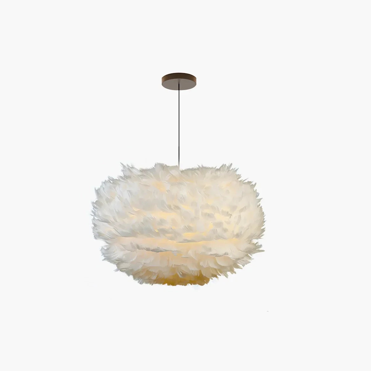 Zela Feather Design Pendant Light