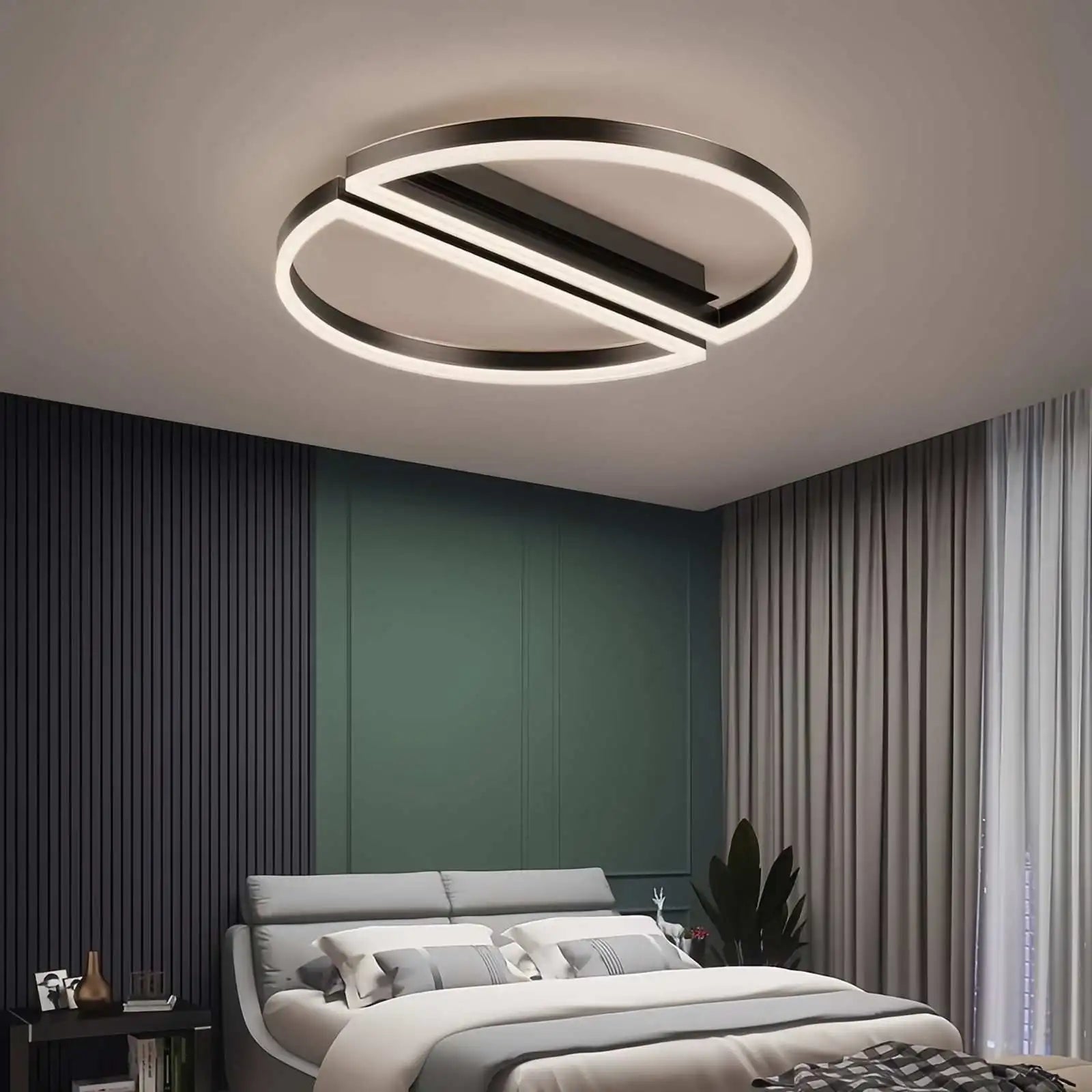 Zipler Double Half-Round Ceiling Light