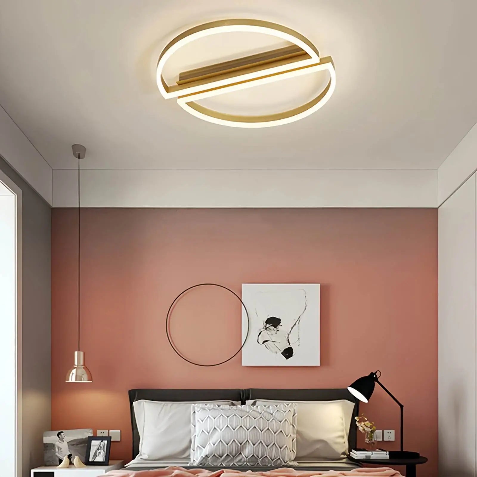 Zipler Double Half-Round Ceiling Light