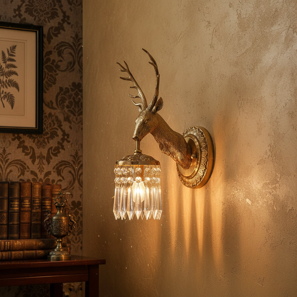 Ashve Stag Wall Light