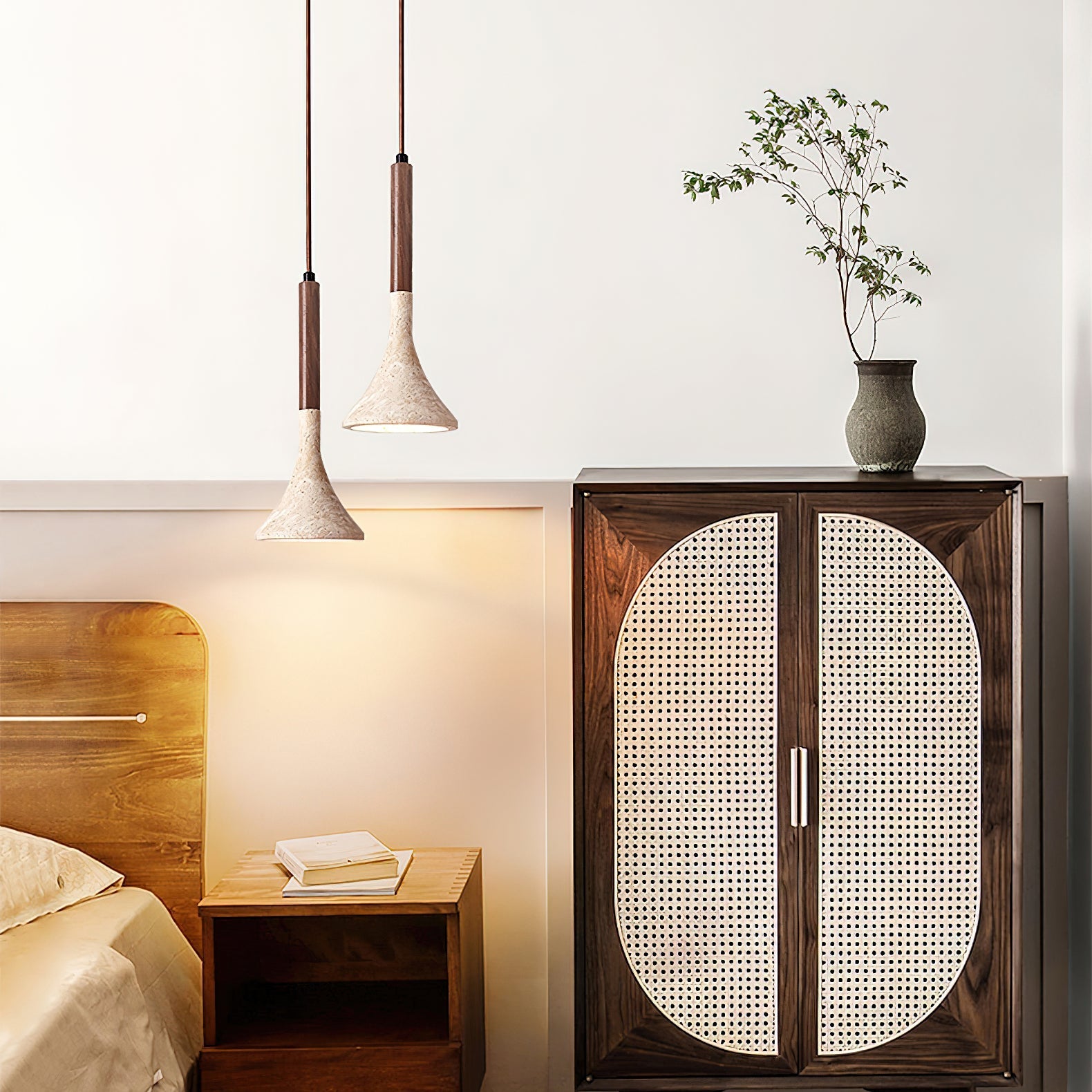 Lebomis Travertine Pendant Light