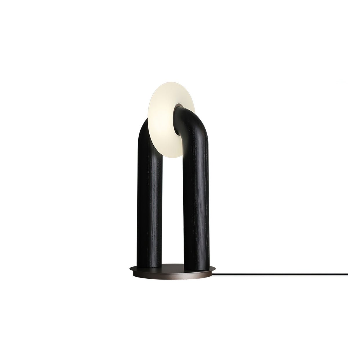 Disc Wooden Table Lamp
