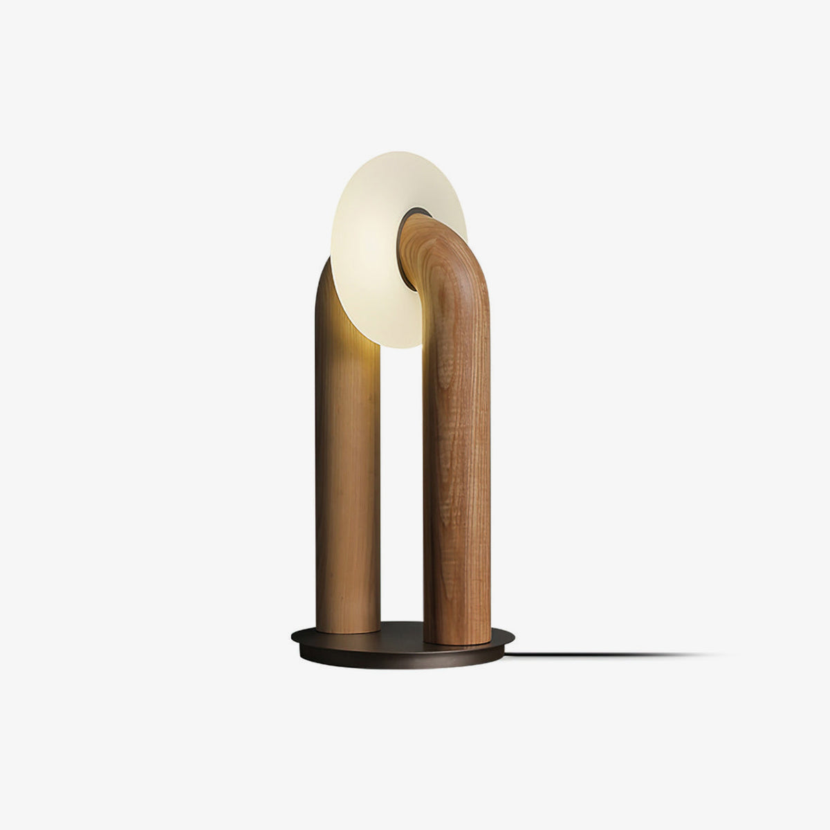 Disc Wooden Table Lamp