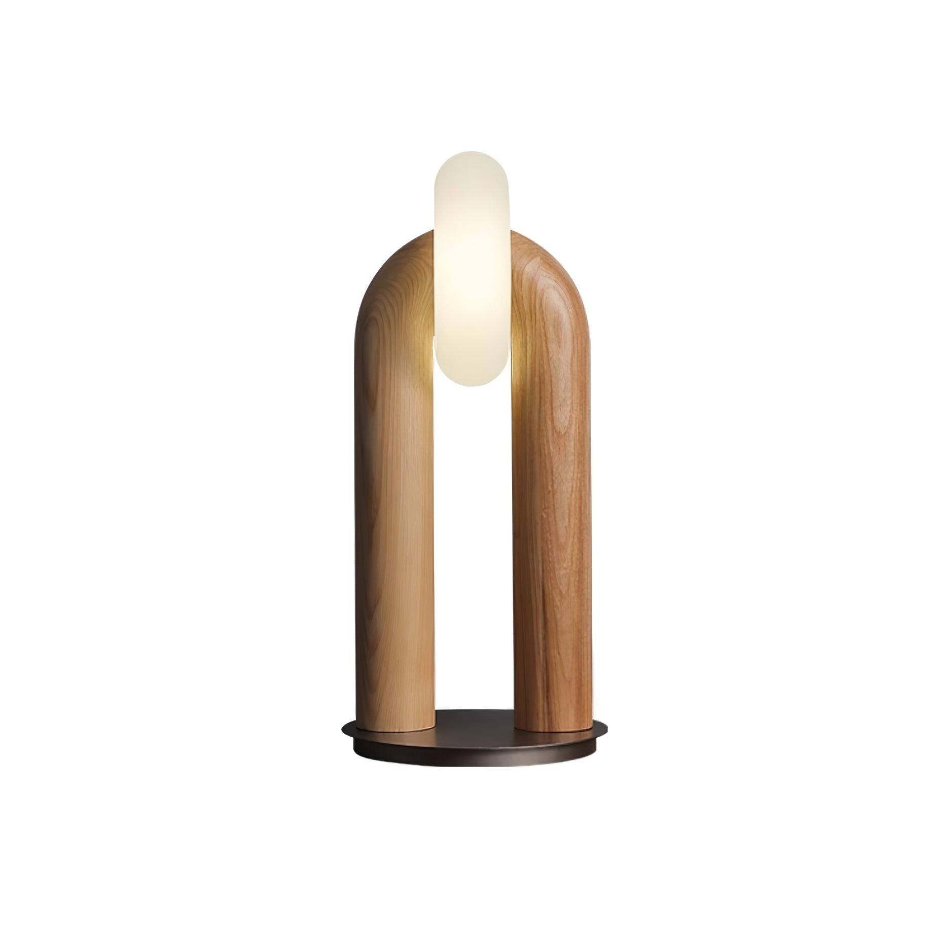 Disc Wooden Table Lamp