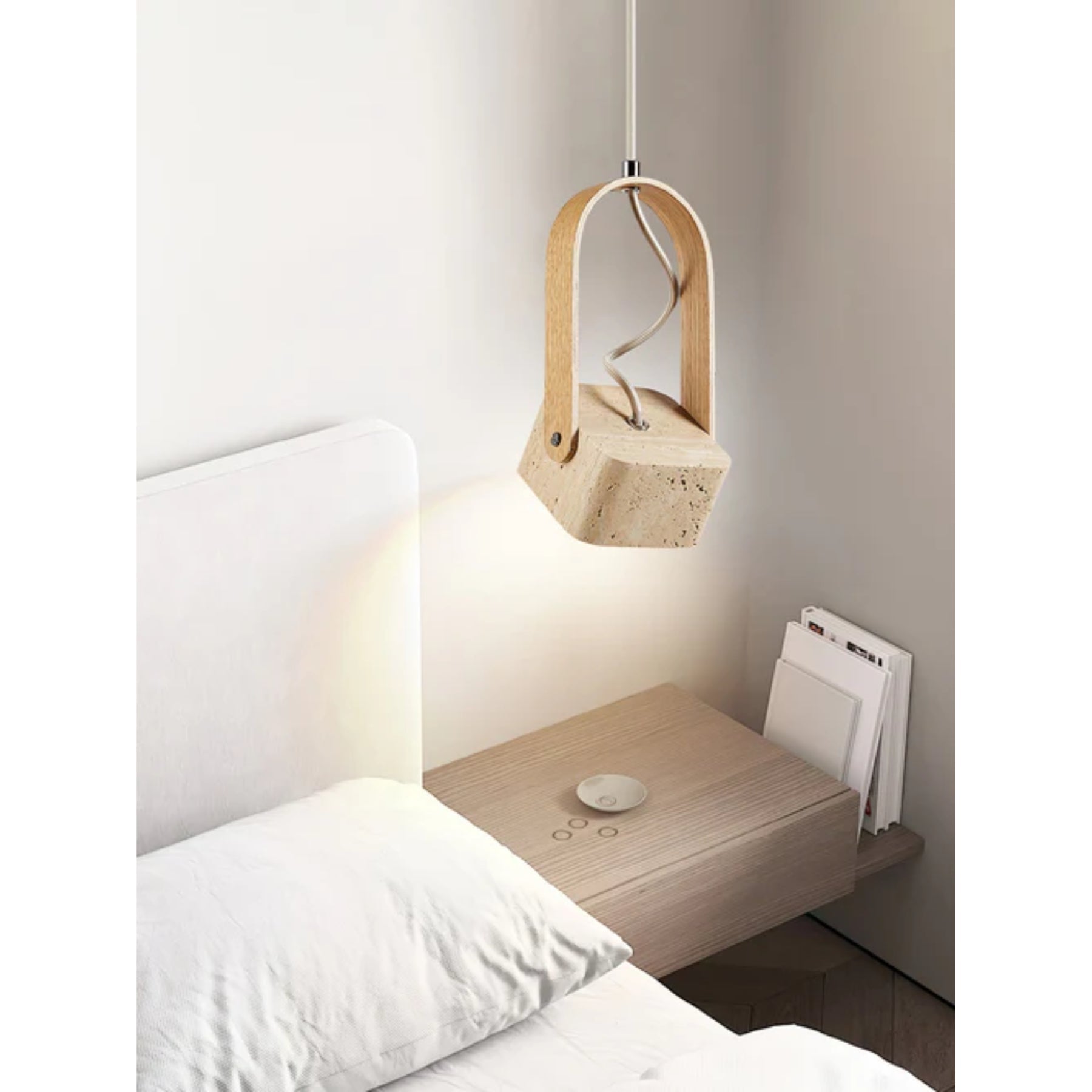 Lorecello Natural Stone Pendant Light