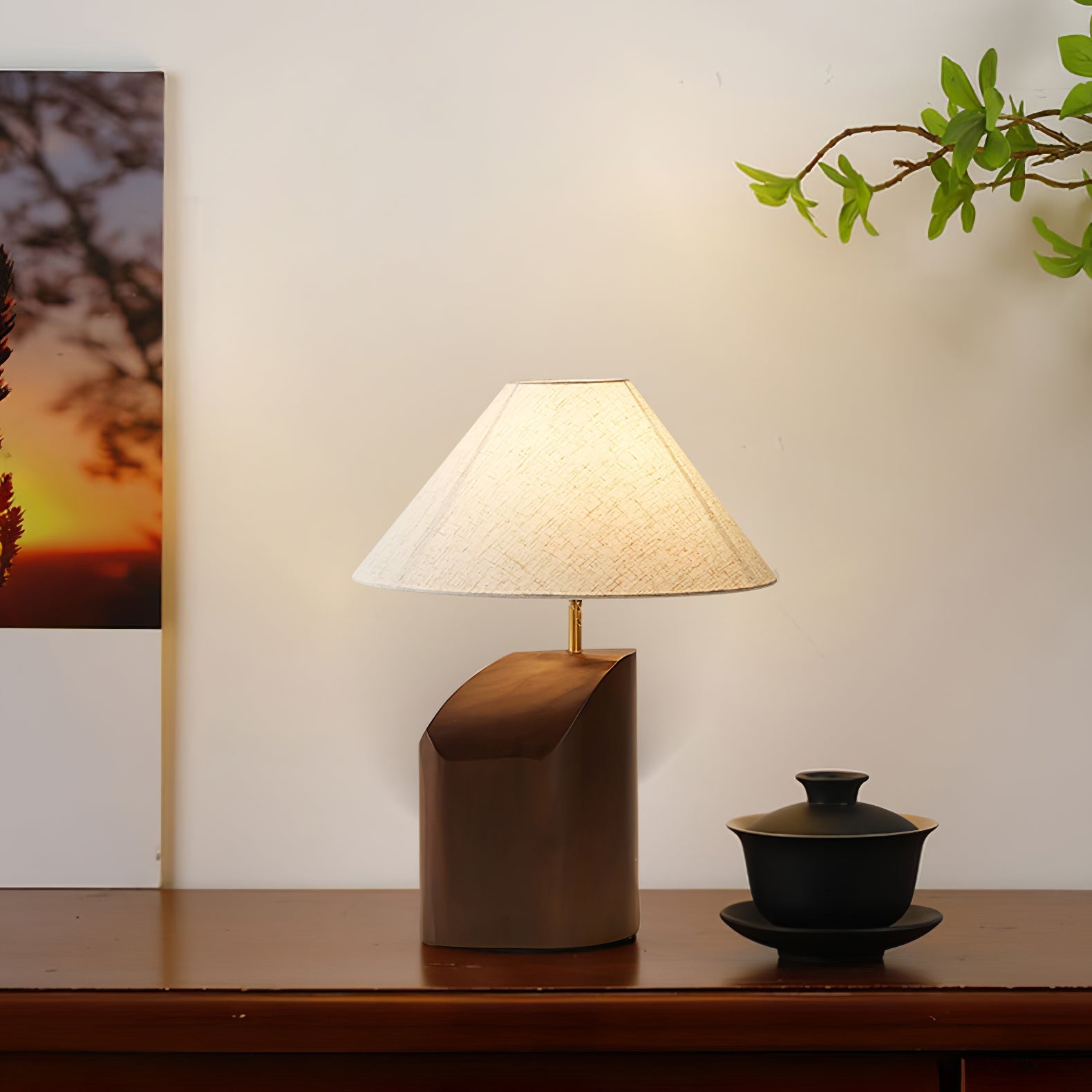 Tellon Wooden Table Lamp