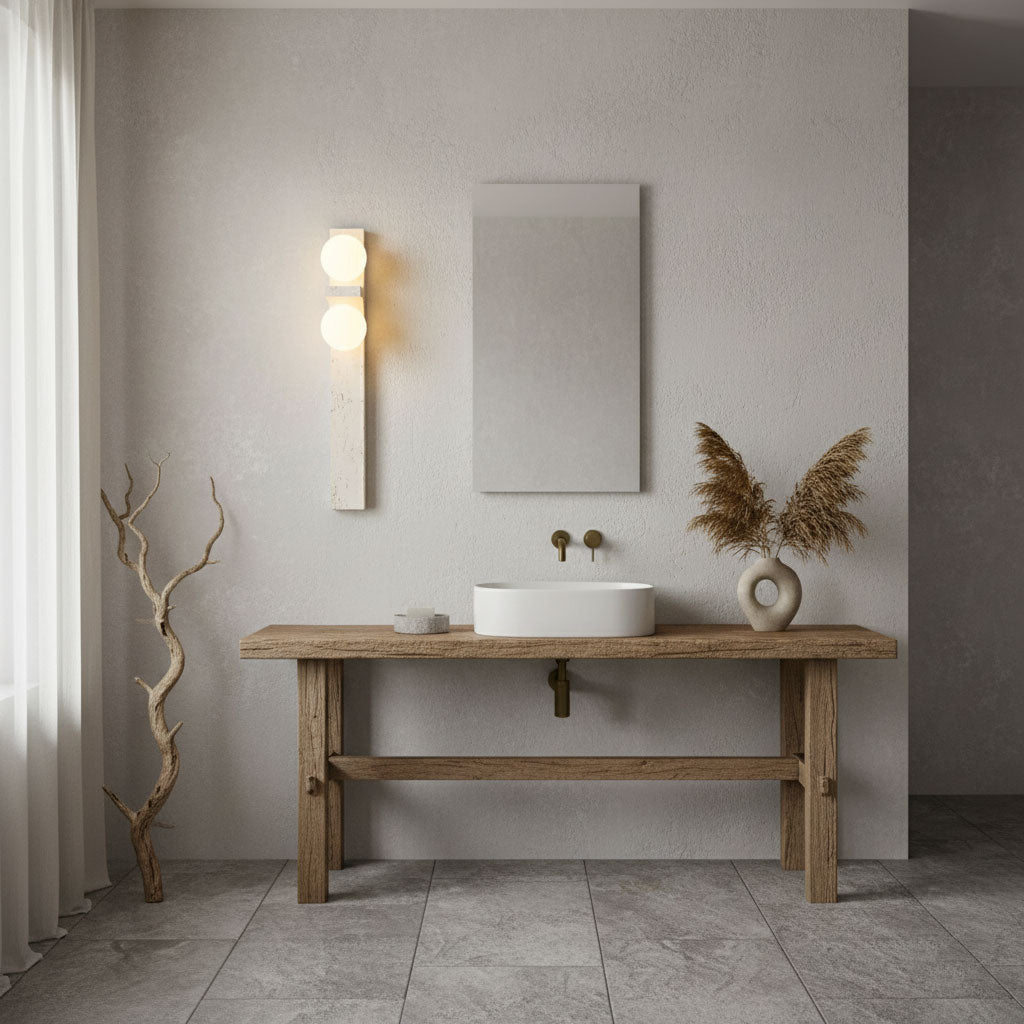 Asencis Natural Stone Wall Light