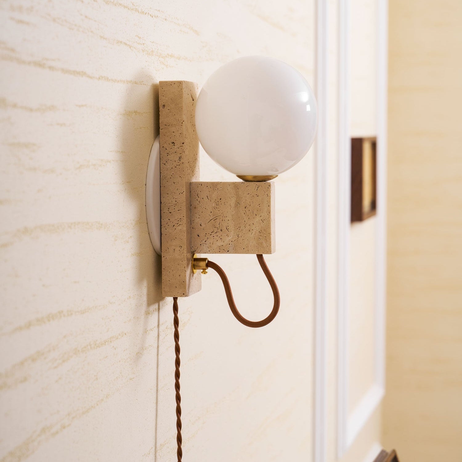 Telisno Travertine Wall Light