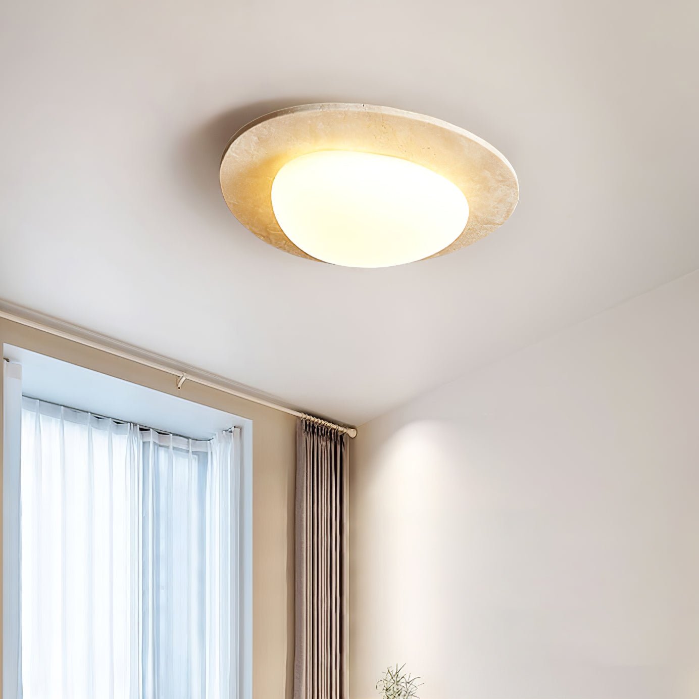 Arone Natural Stone Ceiling Light