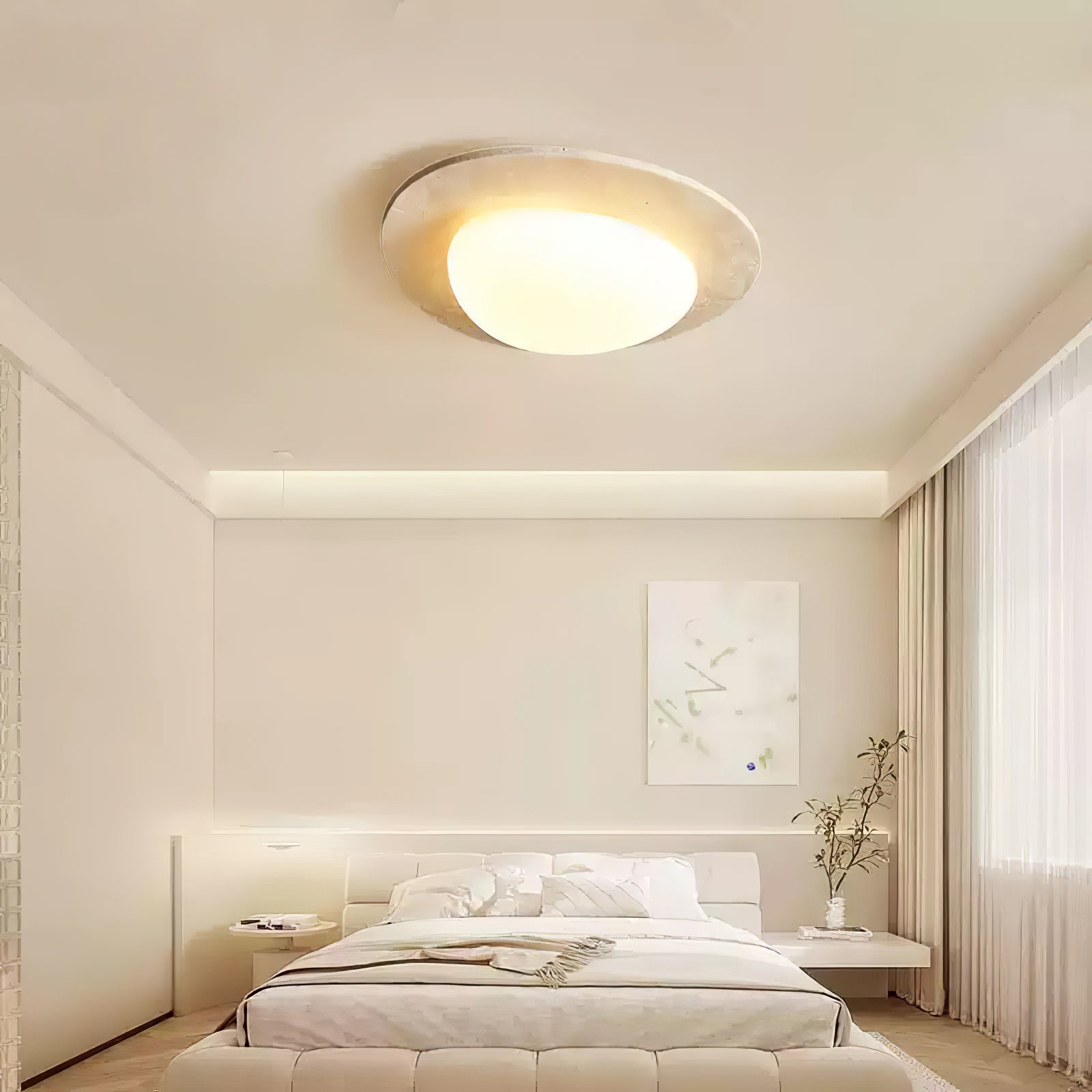 Arone Natural Stone Ceiling Light