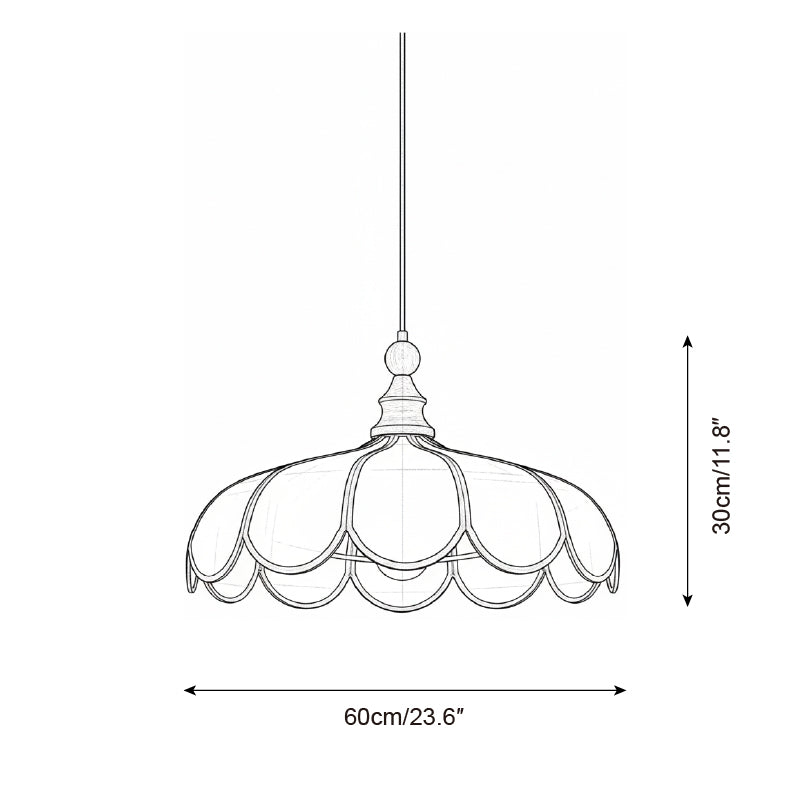Aldicove Scalloped Pendant Light