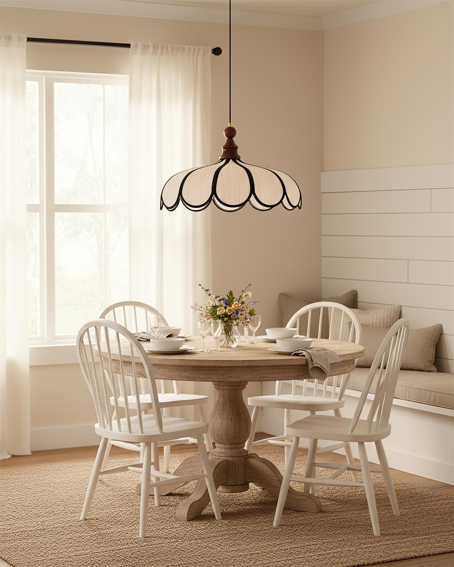 Aldicove Scalloped Pendant Light