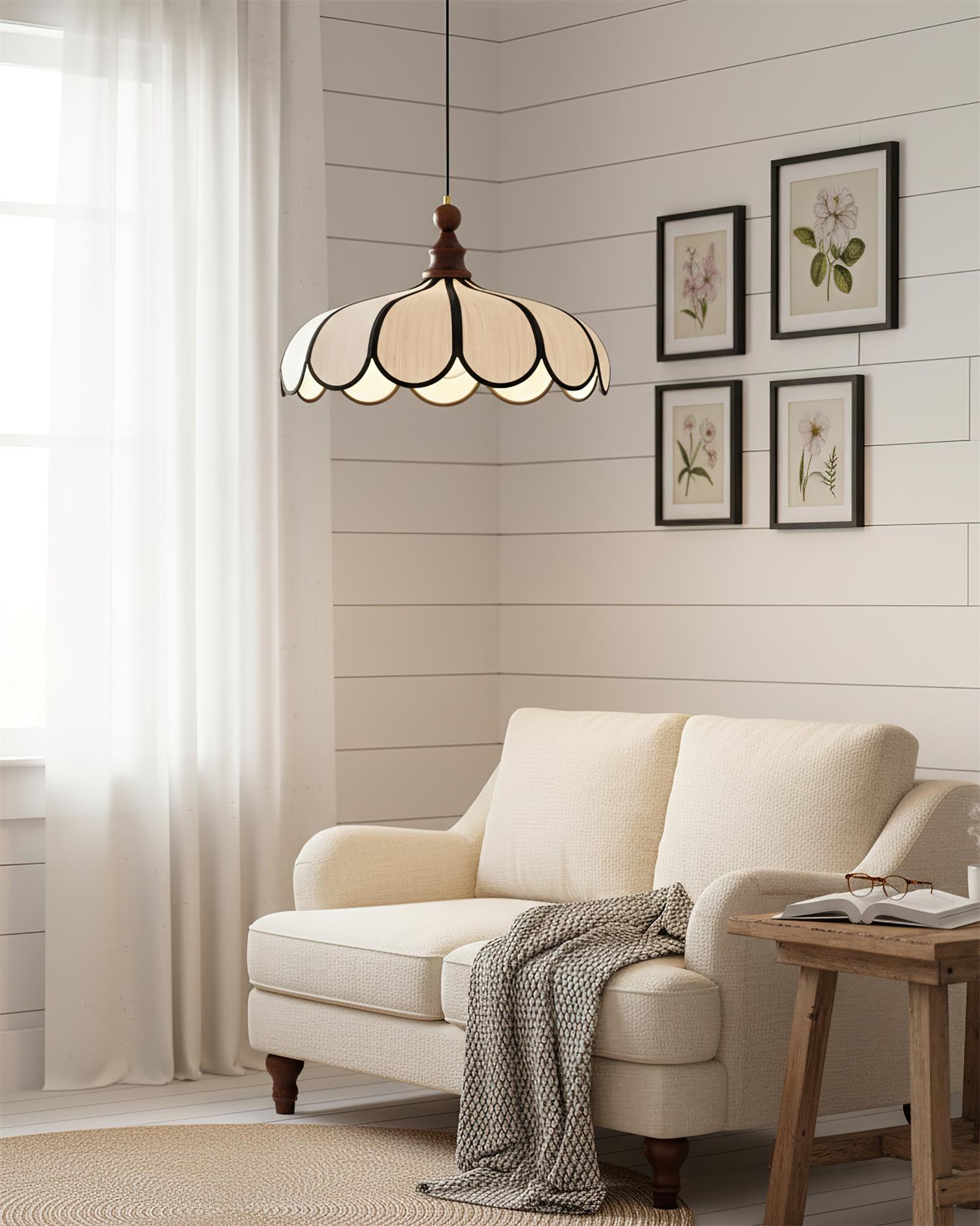 Aldicove Scalloped Pendant Light