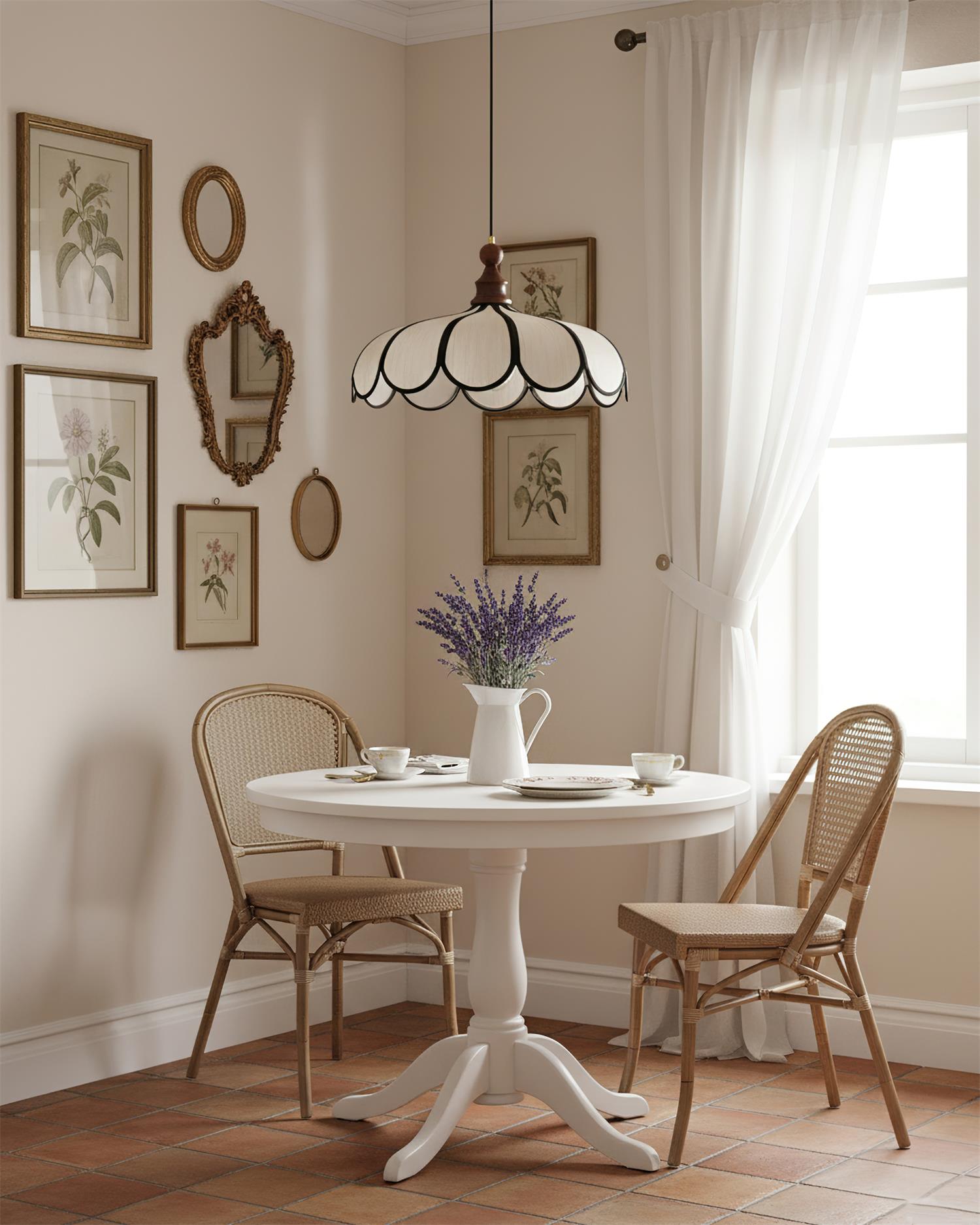 Aldicove Scalloped Pendant Light