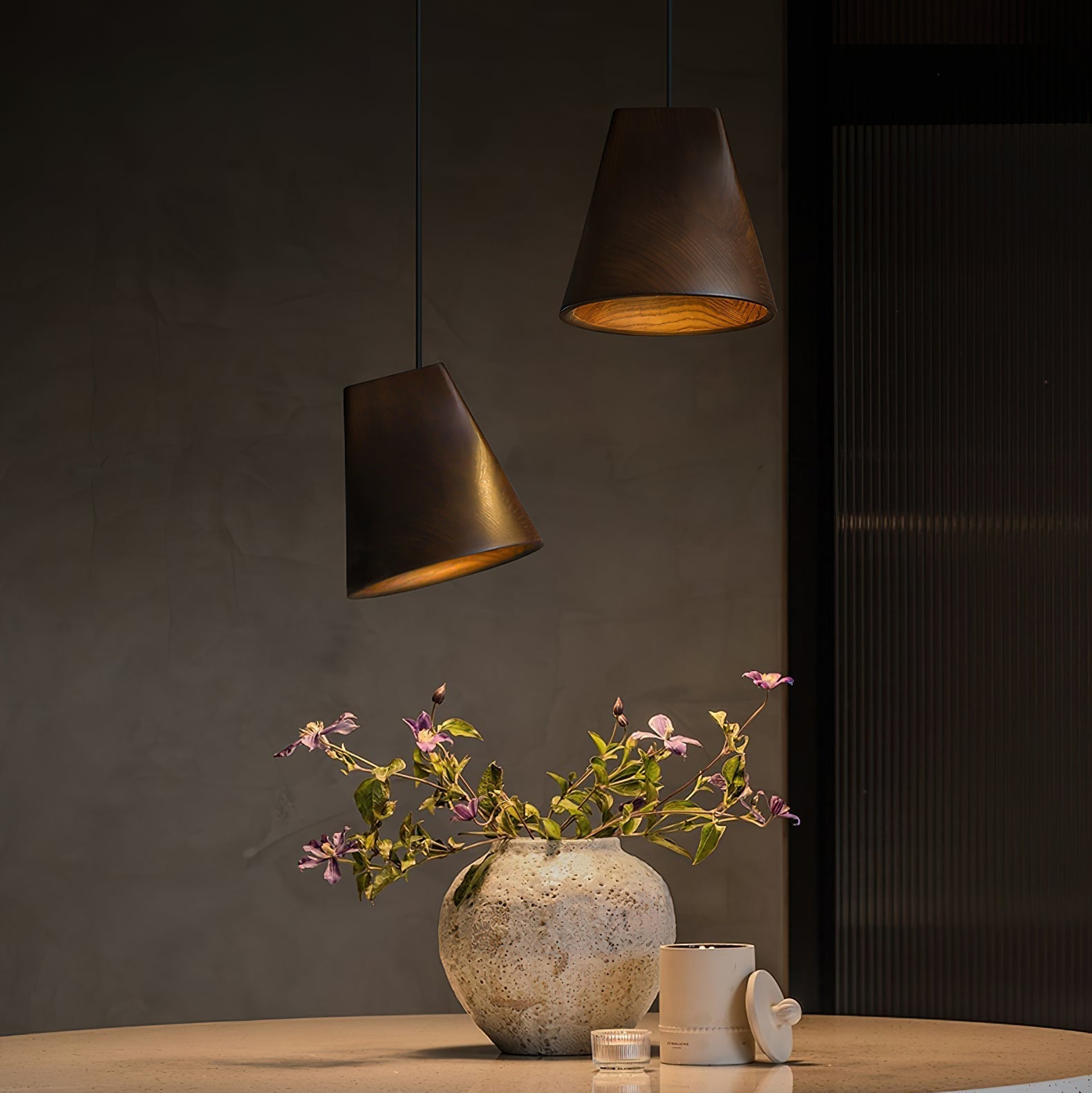 Dellse Wooden Pendant Light