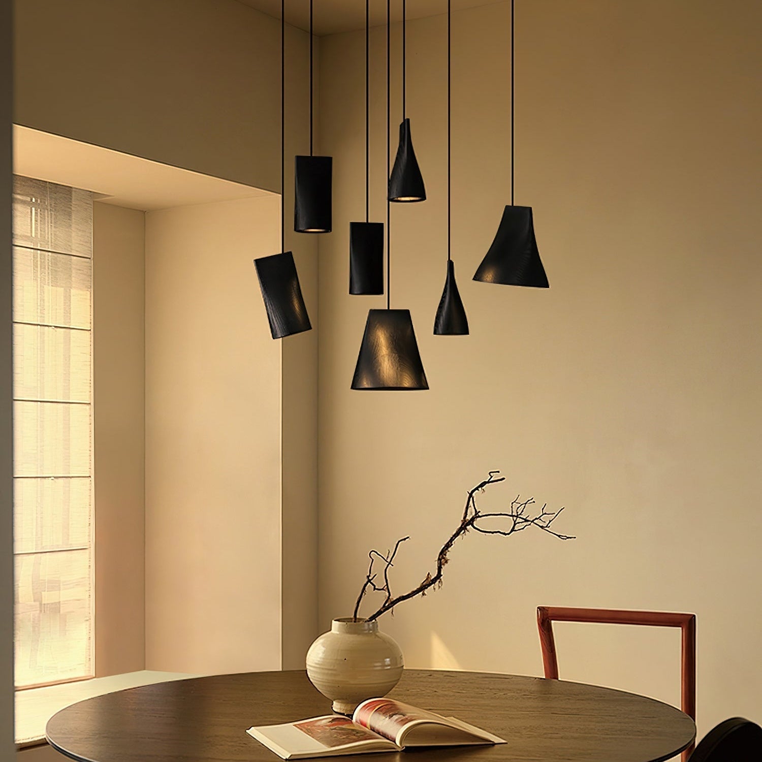 Dellse Wooden Pendant Light