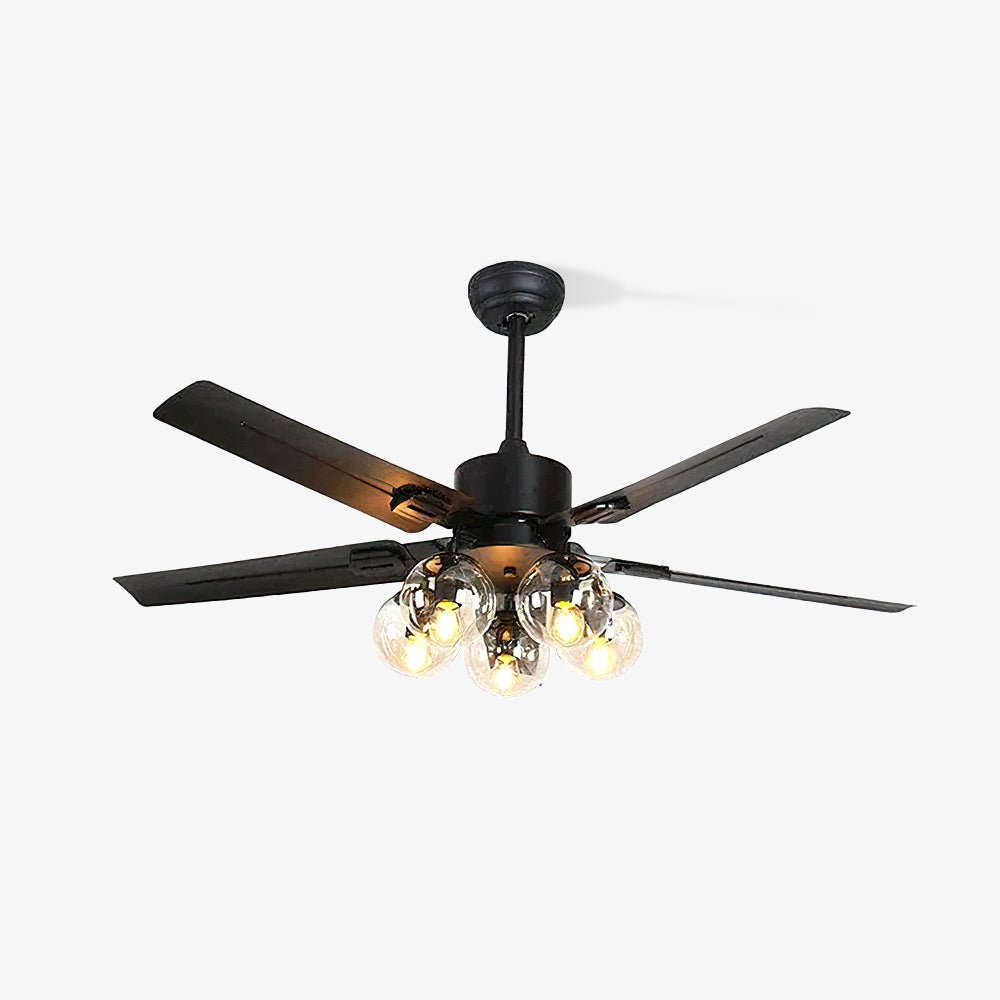 Elson Vintage Black Ceiling Fan