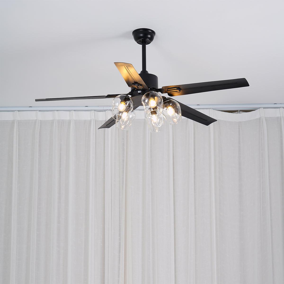 Elson Vintage Black Ceiling Fan