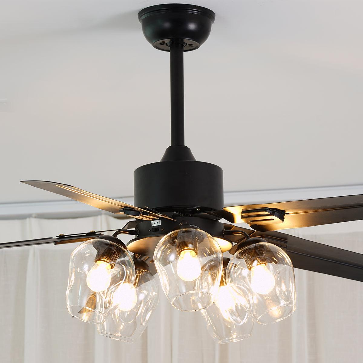 Elson Vintage Black Ceiling Fan