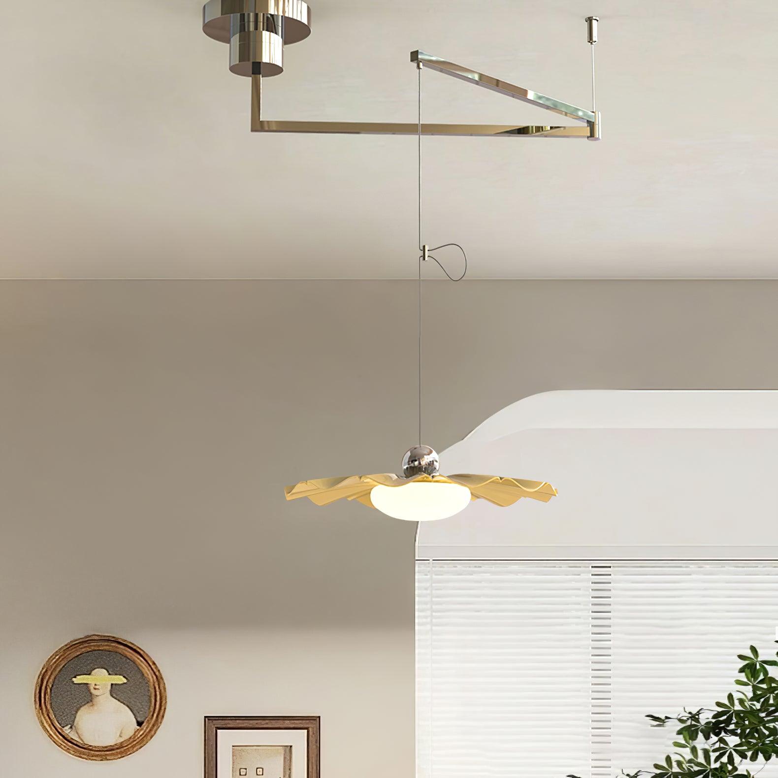 Bloze Flower Swing Arm Pendant Light