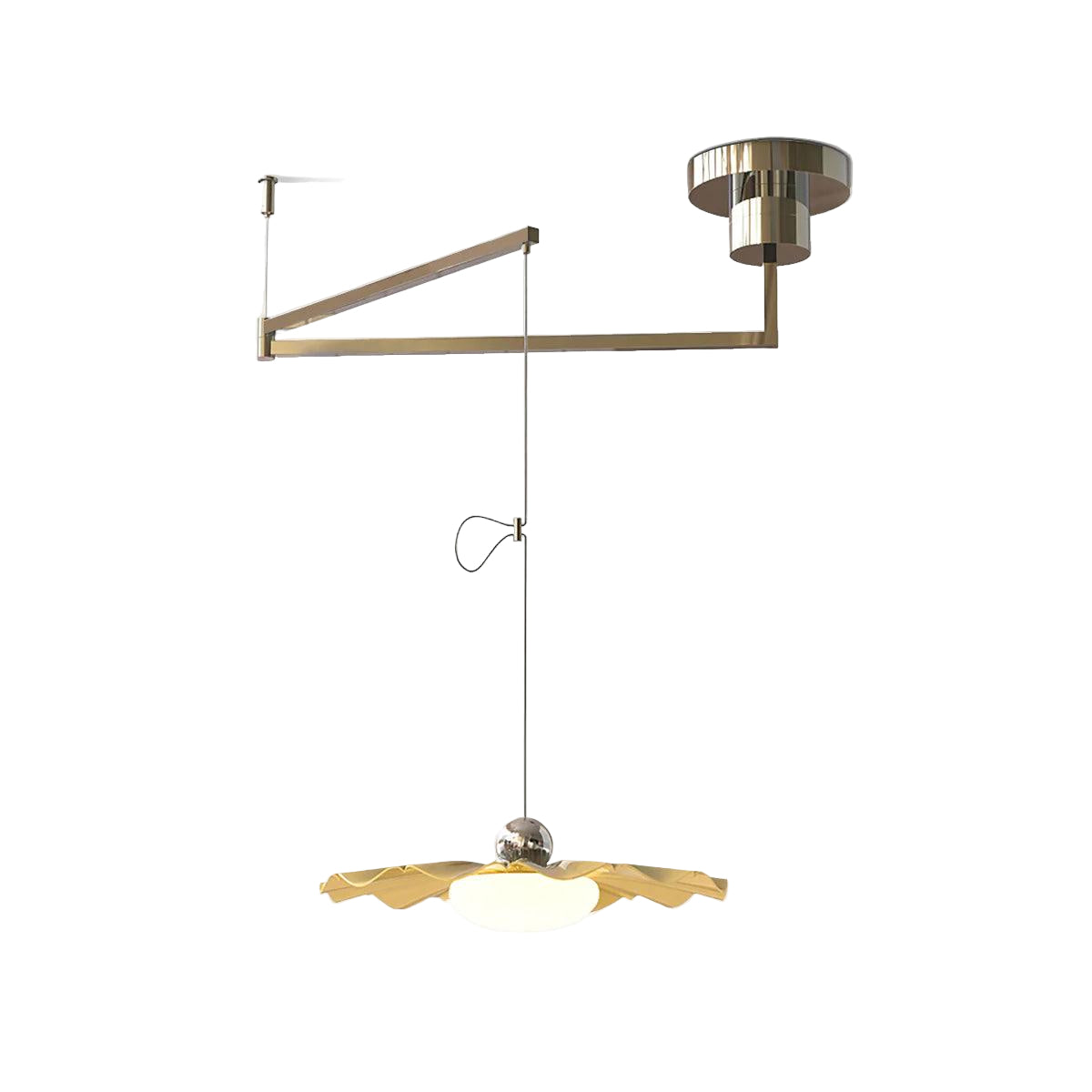 Bloze Flower Swing Arm Pendant Light