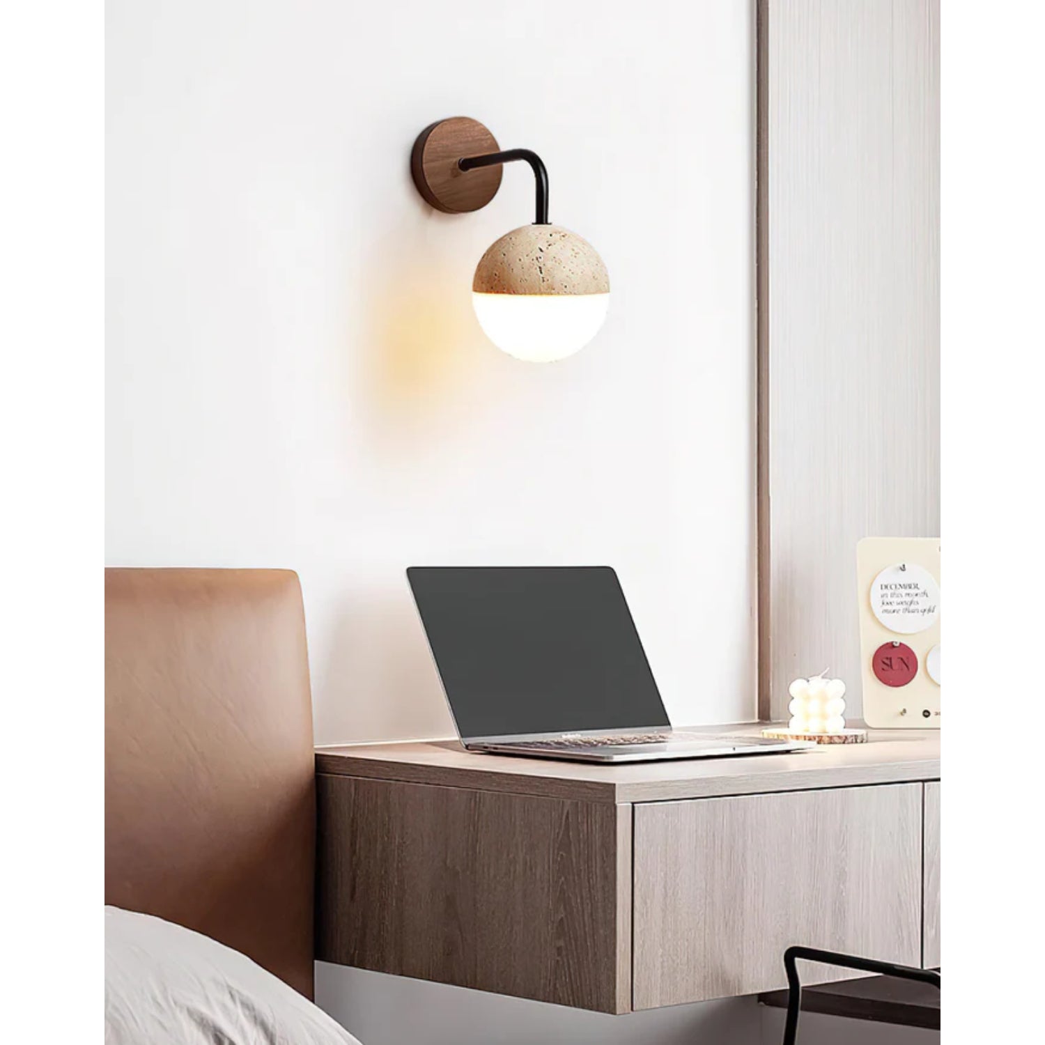 Boilin Natural Stone Wall Light