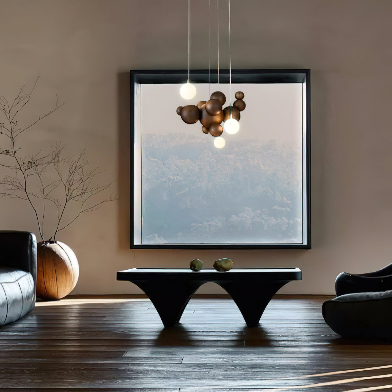Beo Wooden Balls Pendant Light