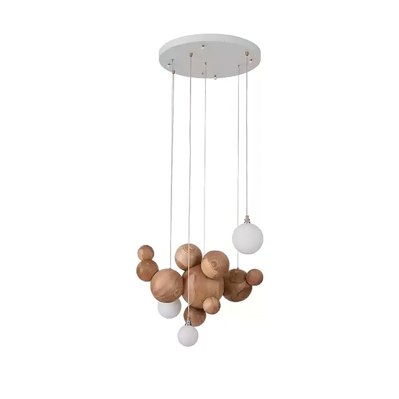 Beo Wooden Balls Pendant Light