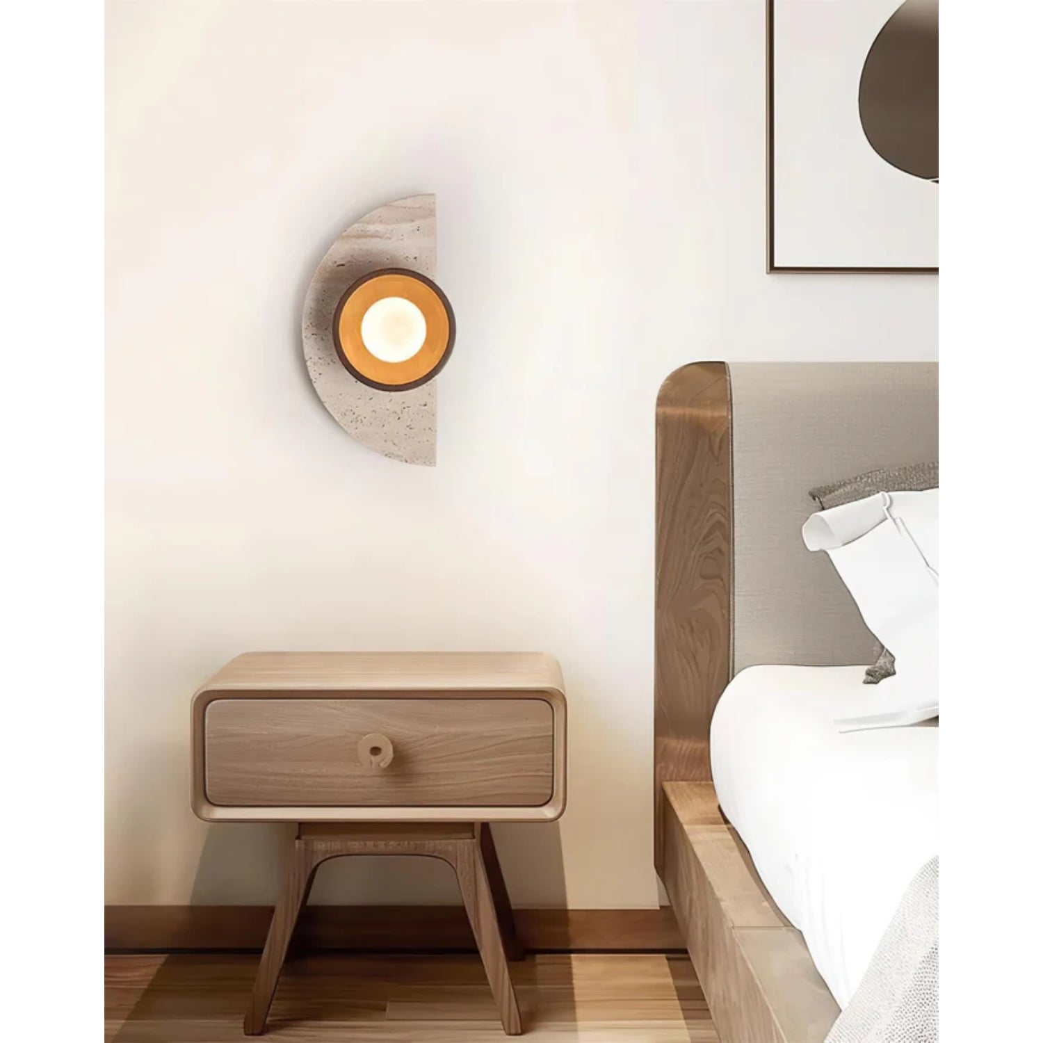 Lerbaze Natural Stone Wall Light