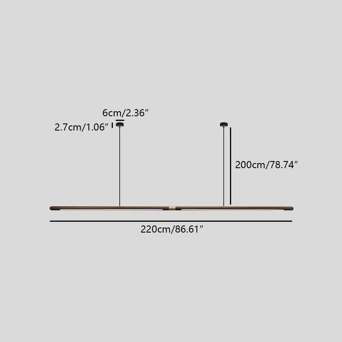 Sevelte Linear Pendant Light