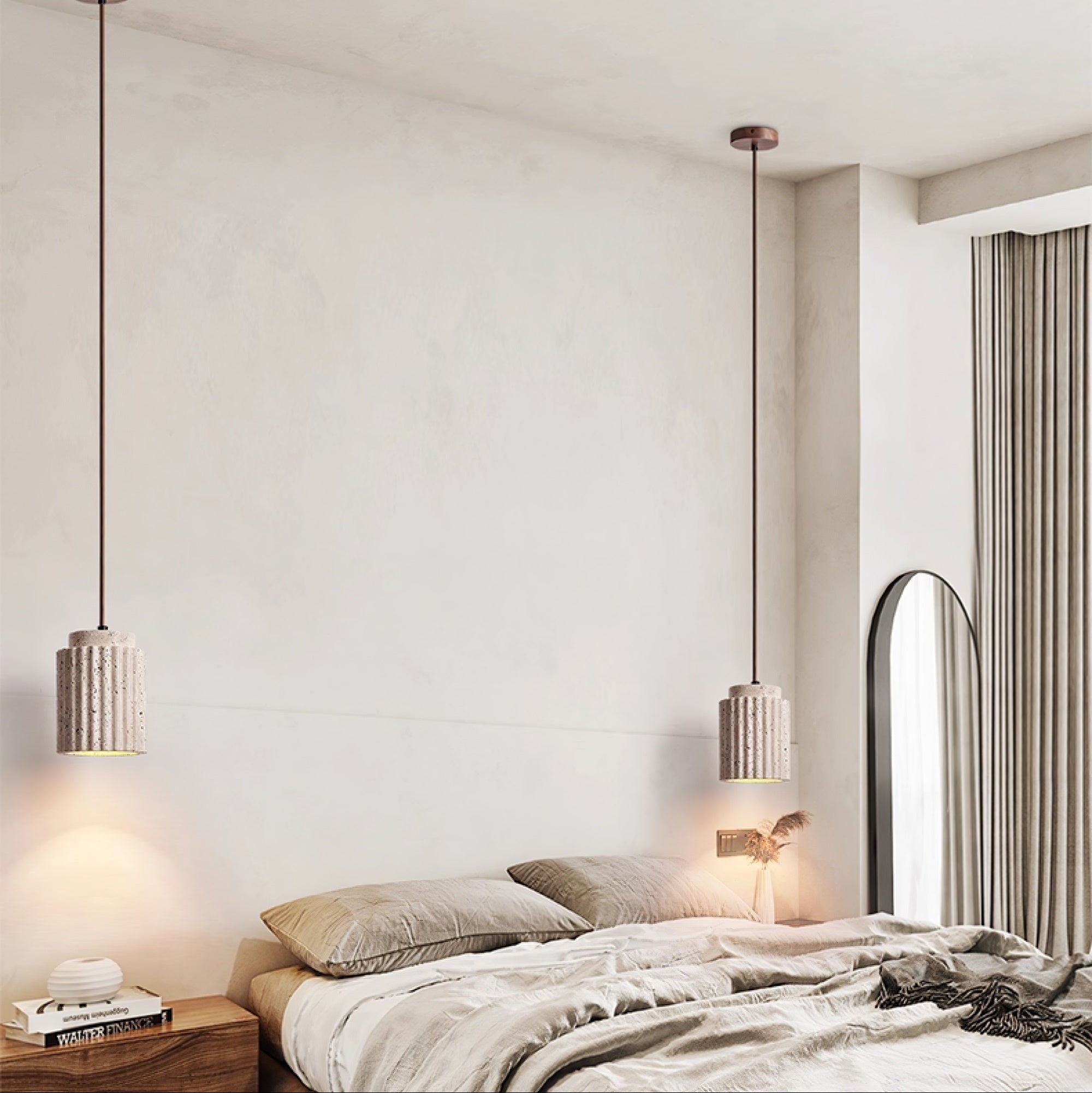 Lecave Natural Stone Pendant Light