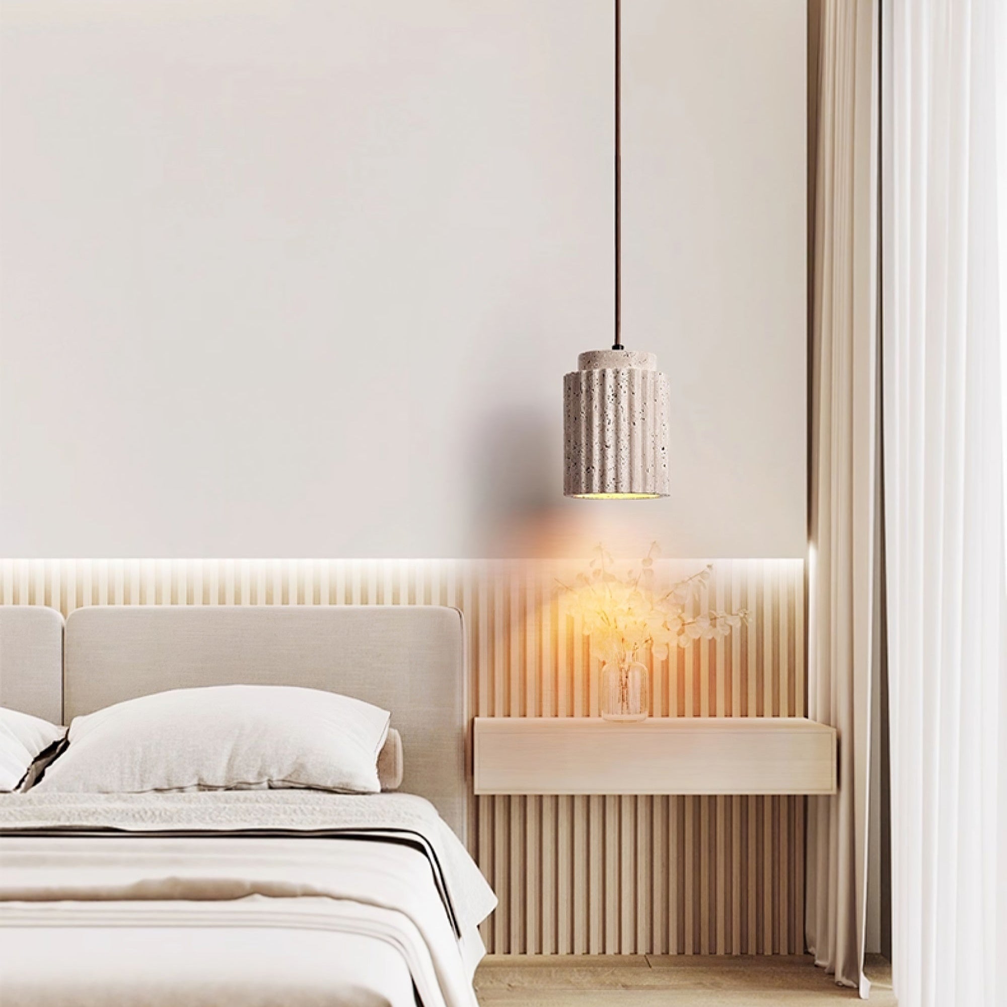 Lecave Natural Stone Pendant Light
