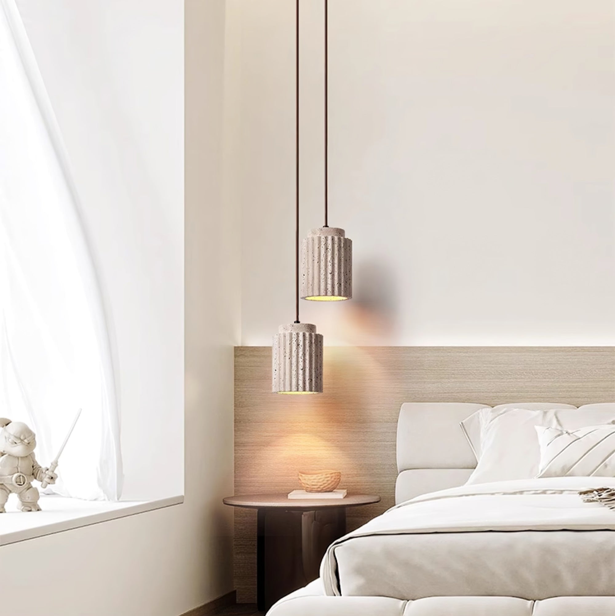 Lecave Natural Stone Pendant Light