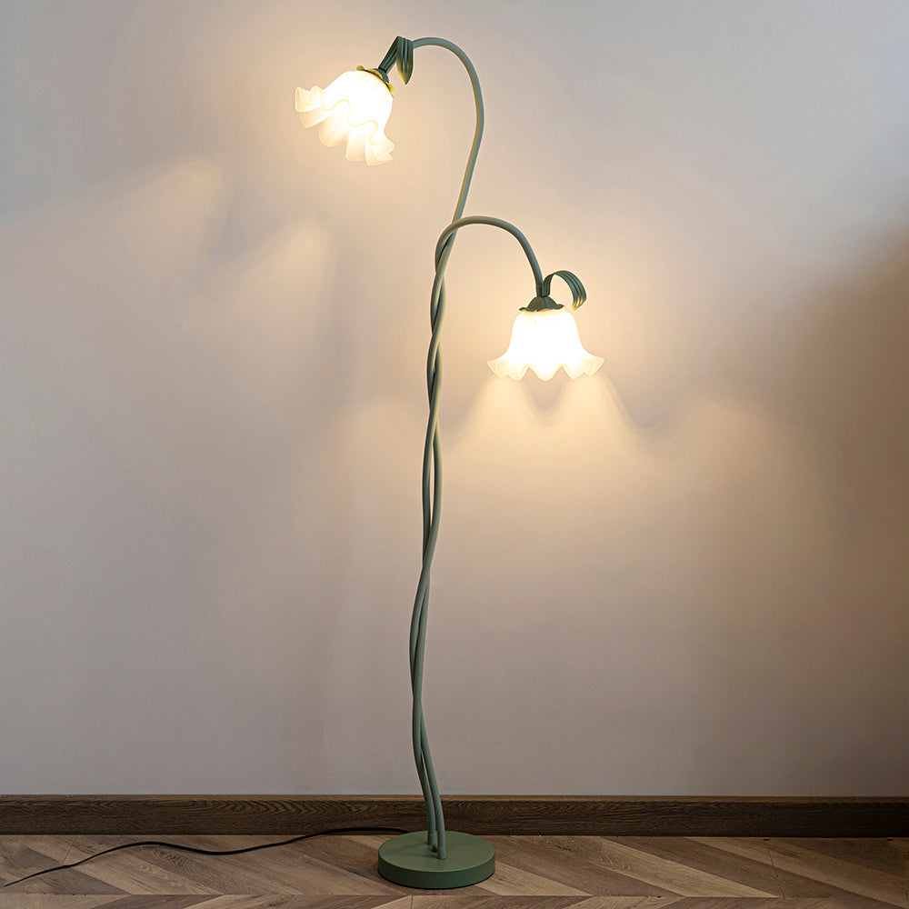 Wrenayo Floral Floor Lamp