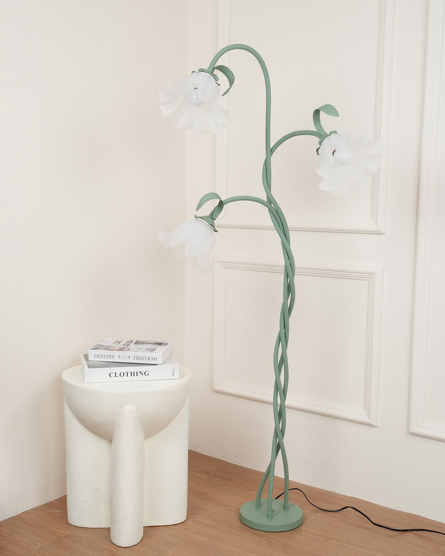 Wrenayo Floral Floor Lamp