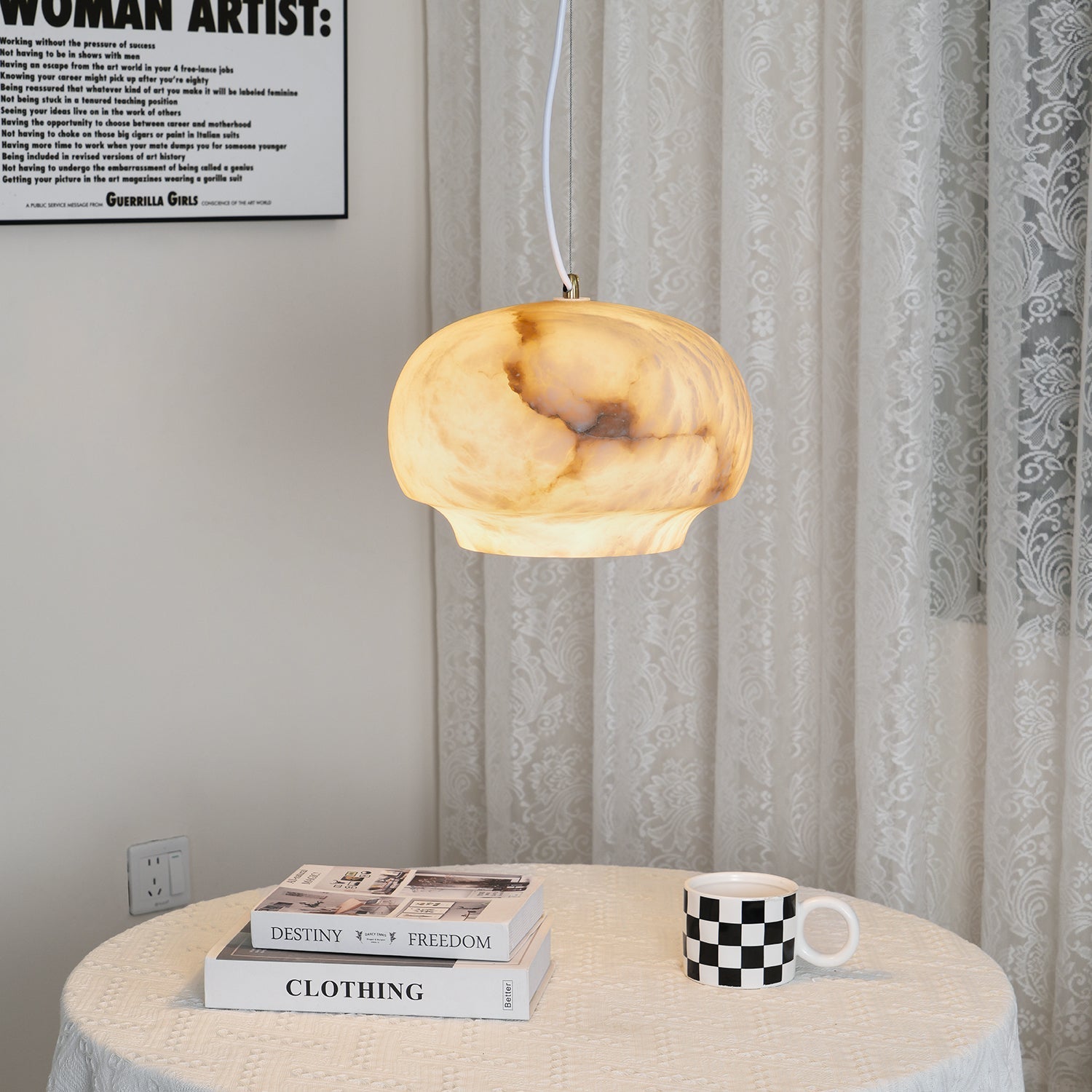 Cenlave Alabaster Pendant Light