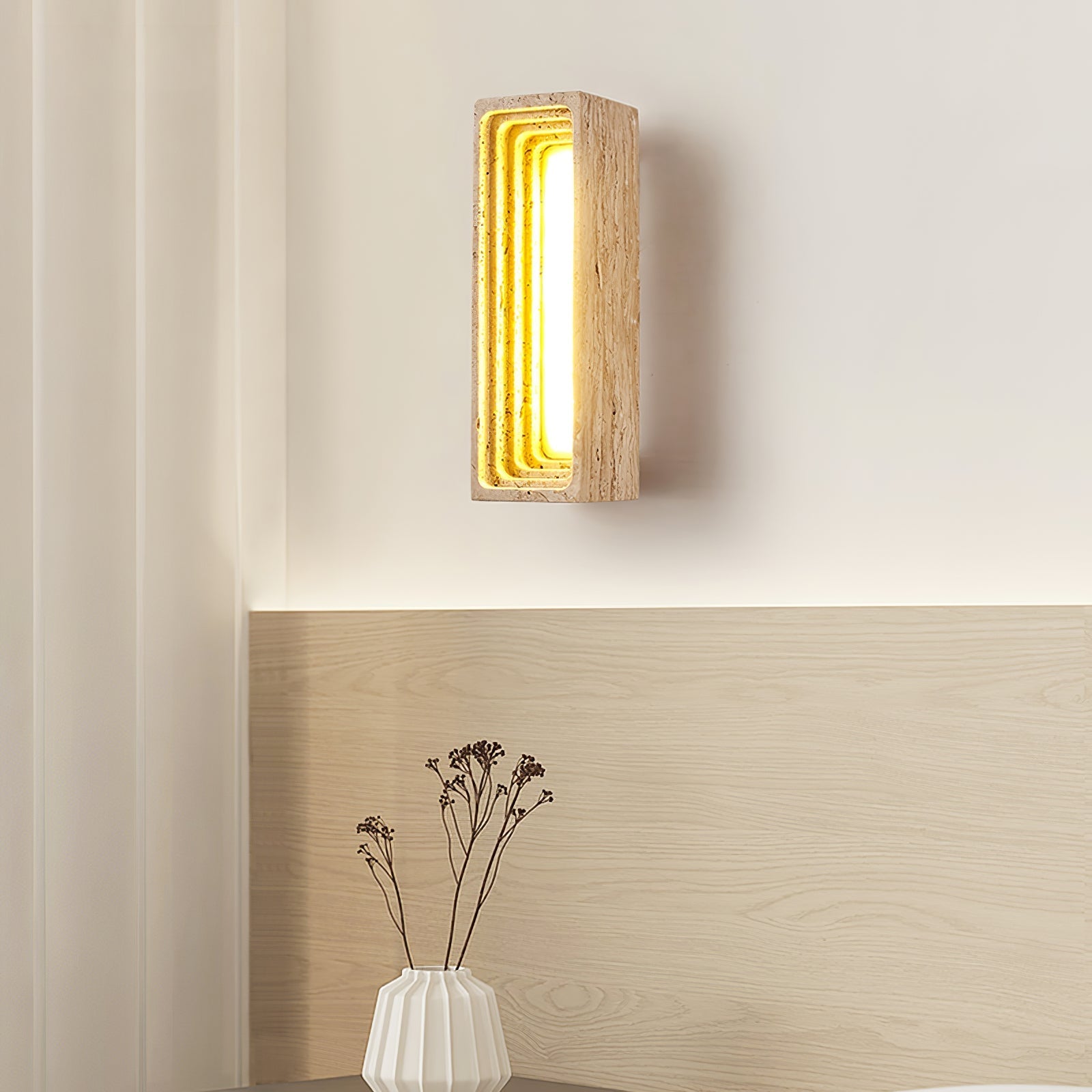 Cemiyo Travertine Wall Light