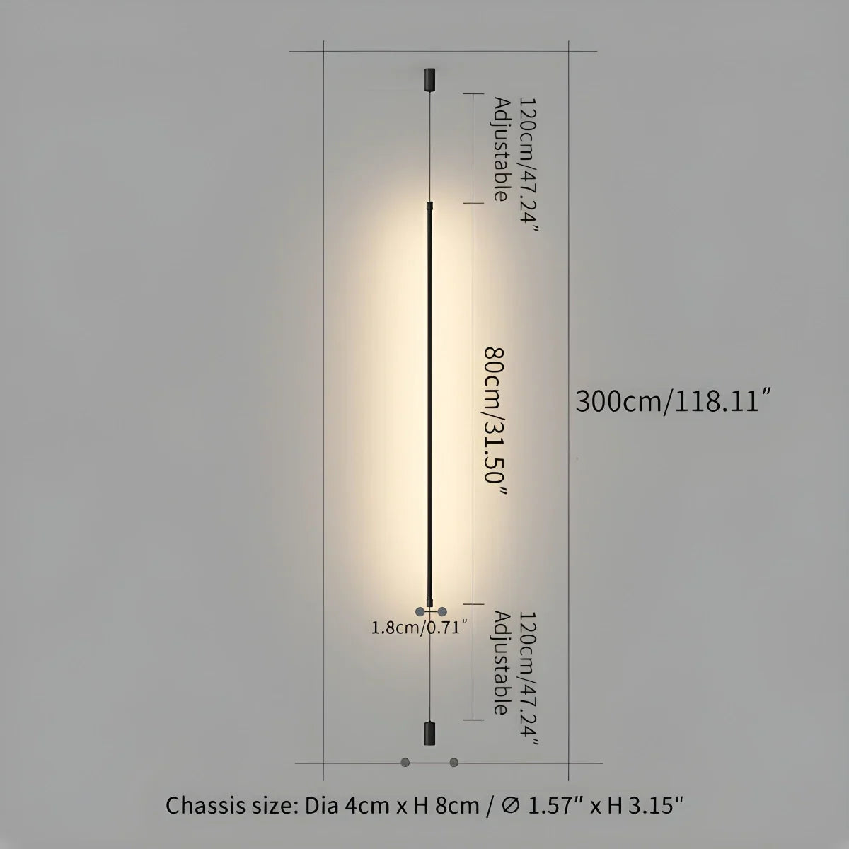 Belzon Floor to Ceiling Light