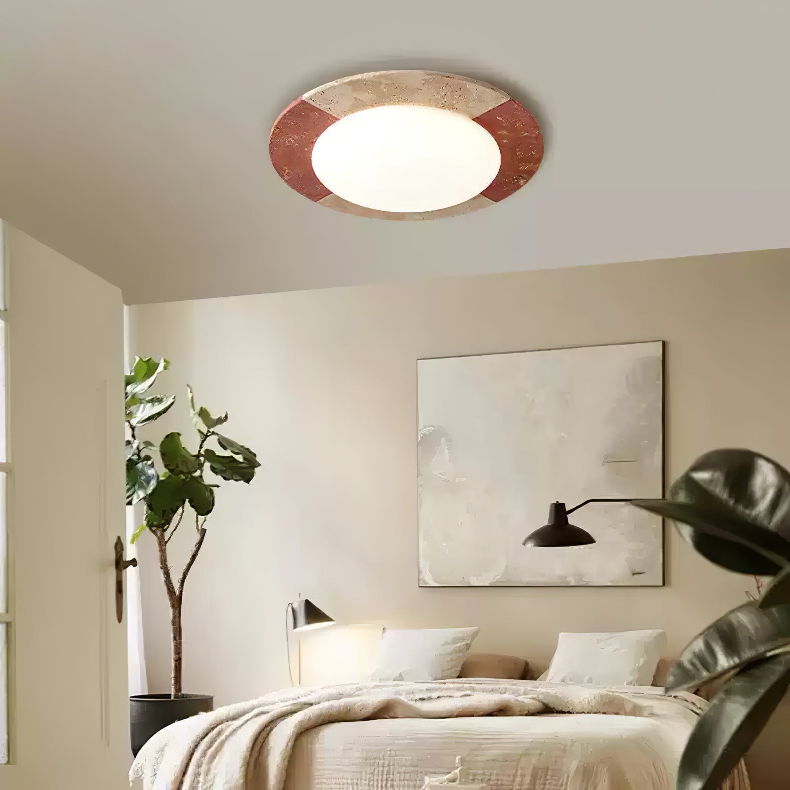 Cemofis Travertine Ceiling Light