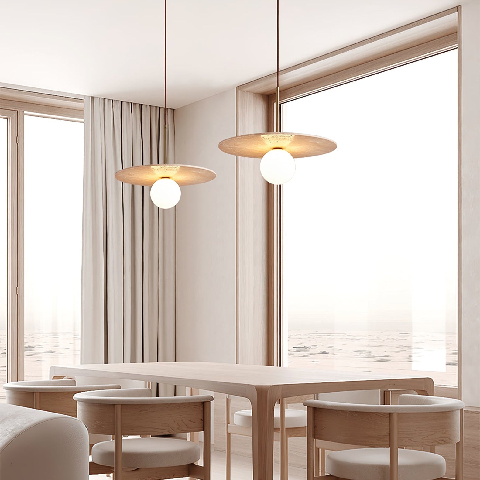 Juvesa Natural Stone Pendant Light