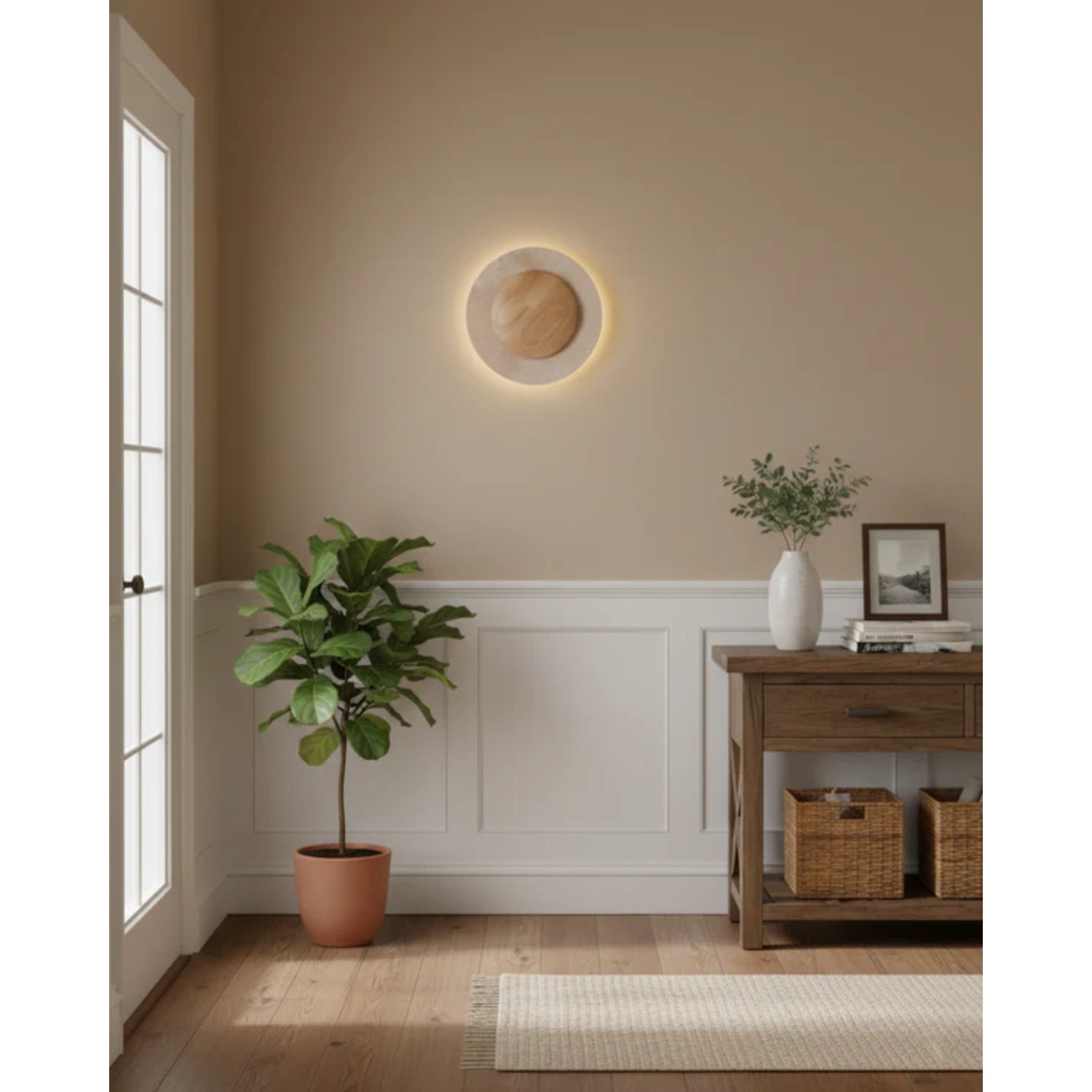 Celazo Natural Stone Wall Light